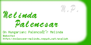 melinda palencsar business card